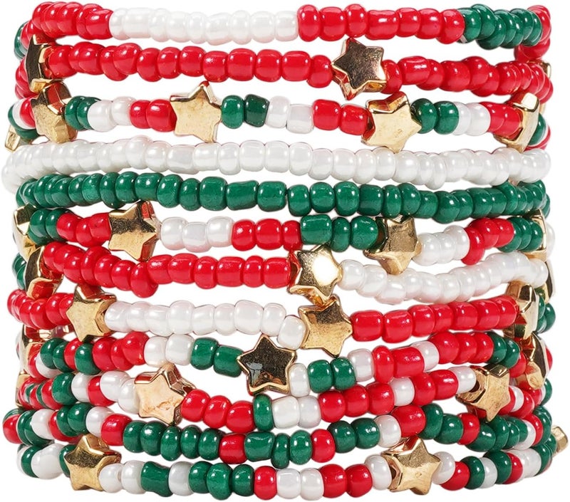 Lonext Halloween Bracelets Stackable Heishi Beaded Stretch Bracelets - Image 1